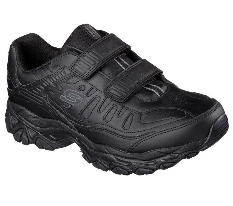 Skechers Herr Svarta Sneakers - After Burn Memory Fit - Final Cut - Sverige (LPTUS-5639)